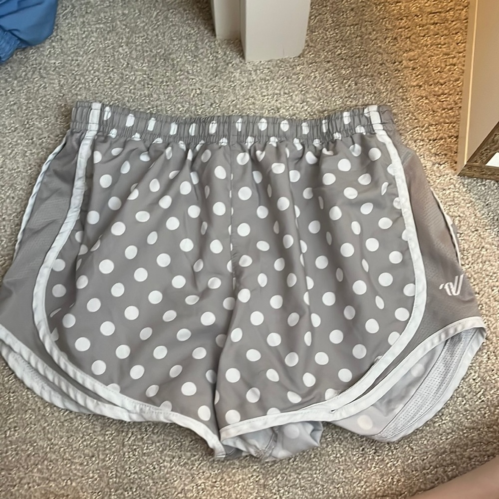 Variety polka dot track shorts size small